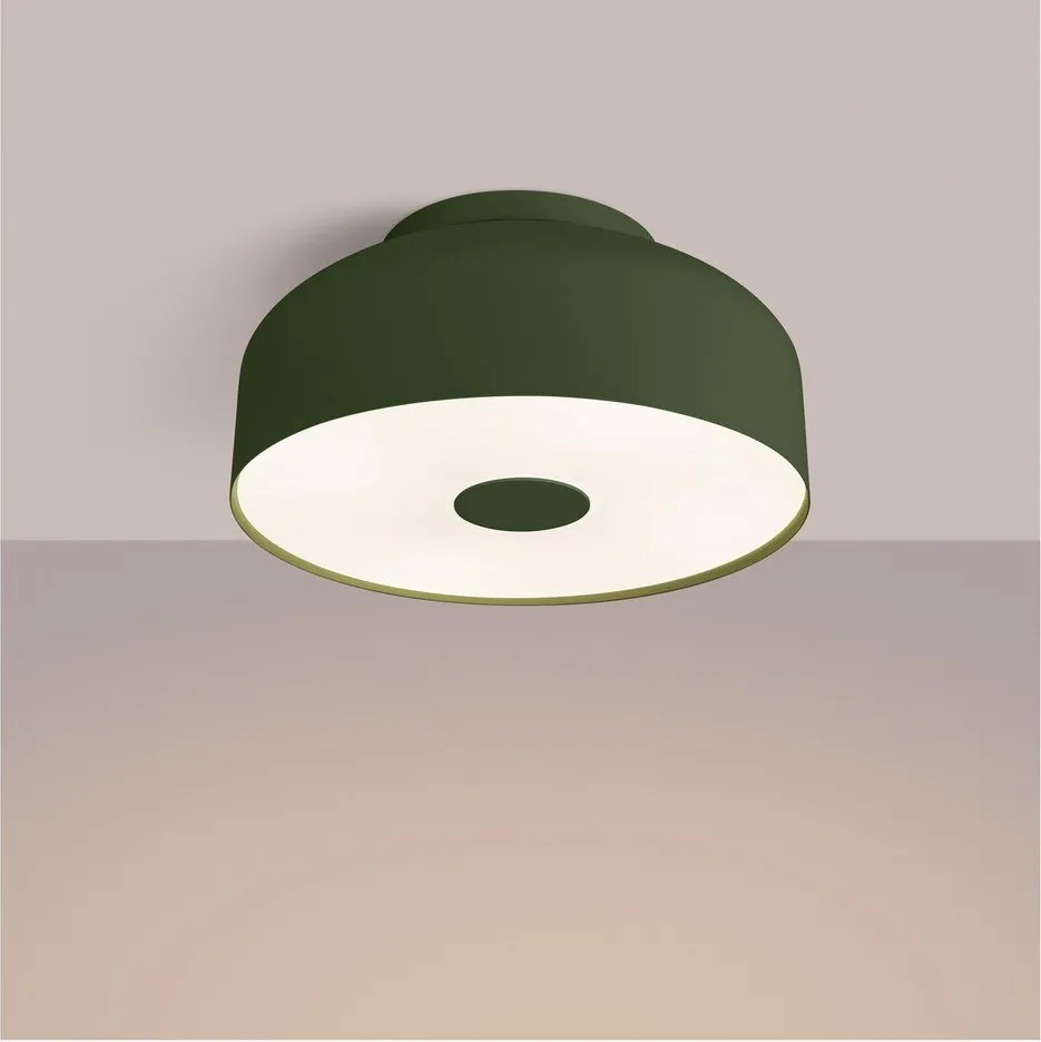 Zöld mennyezeti lámpa Blacko – Sollux