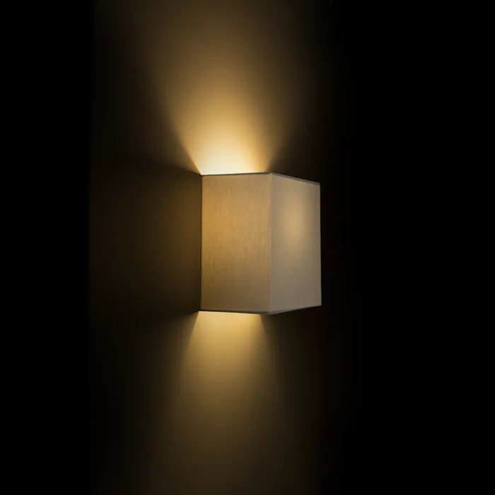 RENDL LOPE W 25/14 nástěnná Chintz světle šedá/bílé PVC 230V LED E27 15W