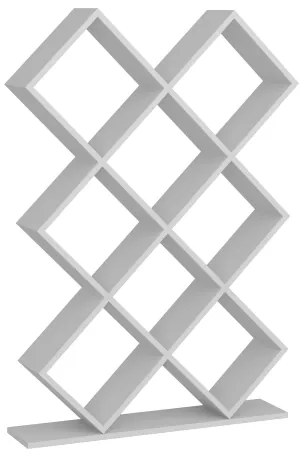Könyvespolc KUMSAL 129x90 cm fehér