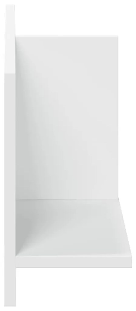 fehér szerelt fa faliszekrény 70 x 16,5 x 30 cm