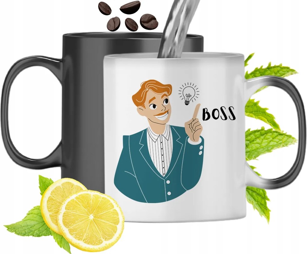 Mágikus Bögre Főnöknek Színváltós, fényképes nyomattal