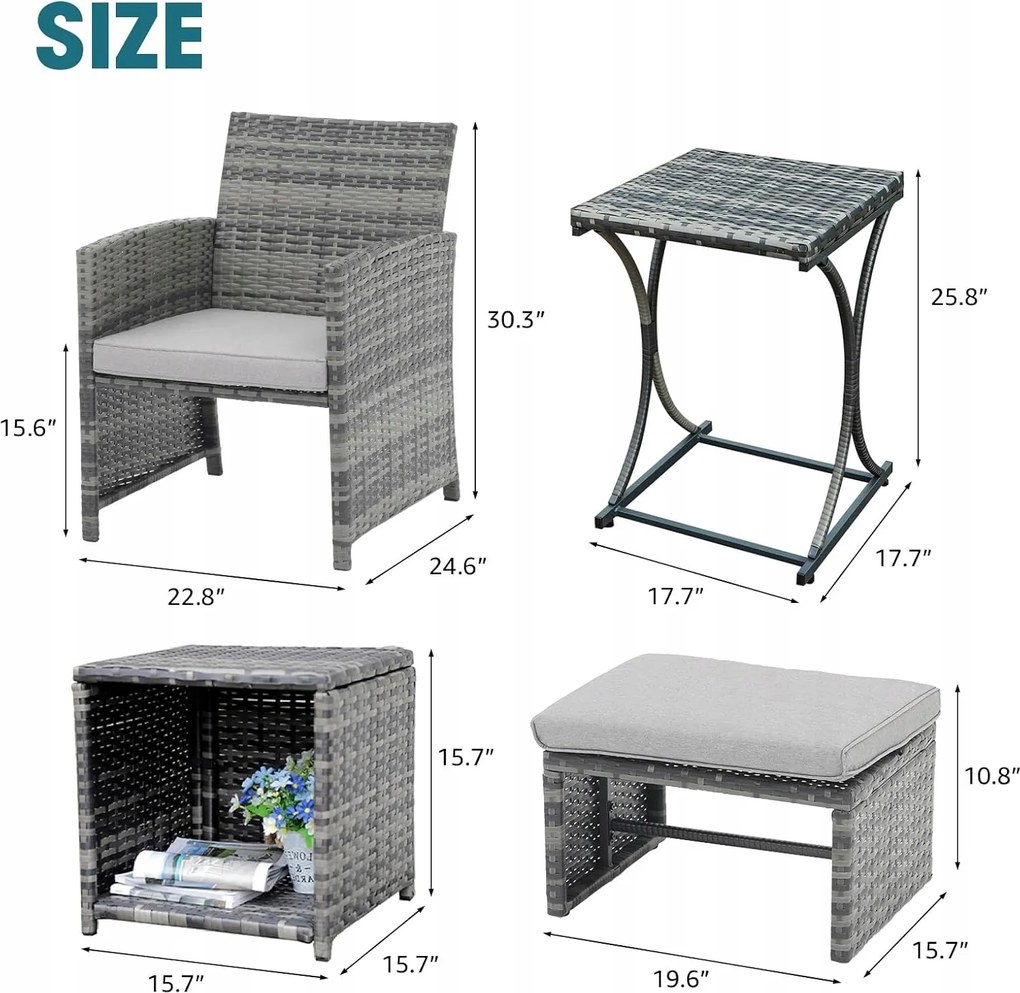 Bútor szett Erkély garnitúra teraszra