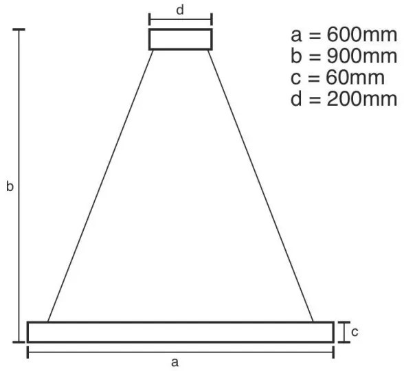 LED állítható fényerejű csillár kábellel LED/85W/230V 3000-6500K + DO