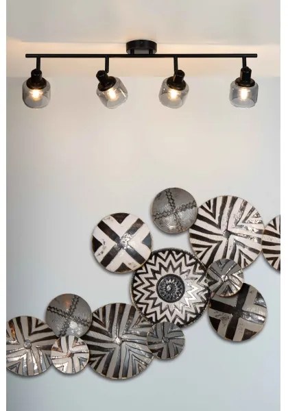 Lucide 77979/04/30 - Spotlámpa BJORN 4xE14/40W/230V fekete