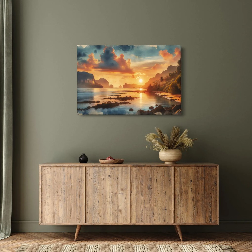 Kép - Kilátás a partról (90x60 cm)