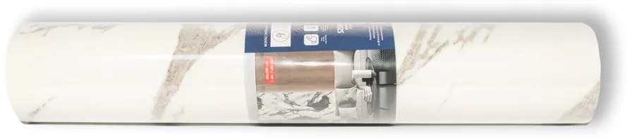 Öntapadós PVC panel, 280 x 60 cm, Fehér-szürke márvány