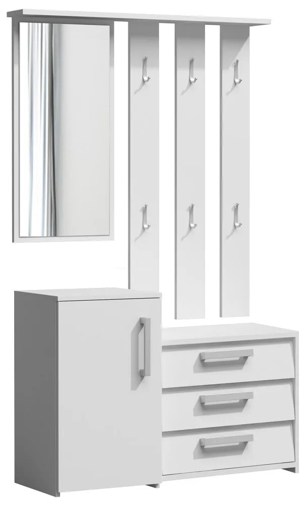 Drohmo Paris előszobafal, fehér