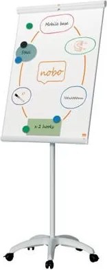 Flipchart tábla, mobil, mágneses felület, 70x100 cm, EcoLabel, NOBO Premium Plus, fehér (VN5702)