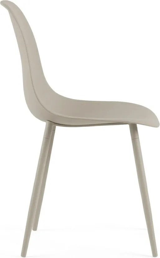 Étkezőszék OSAKA műanyag, szürkésbarna