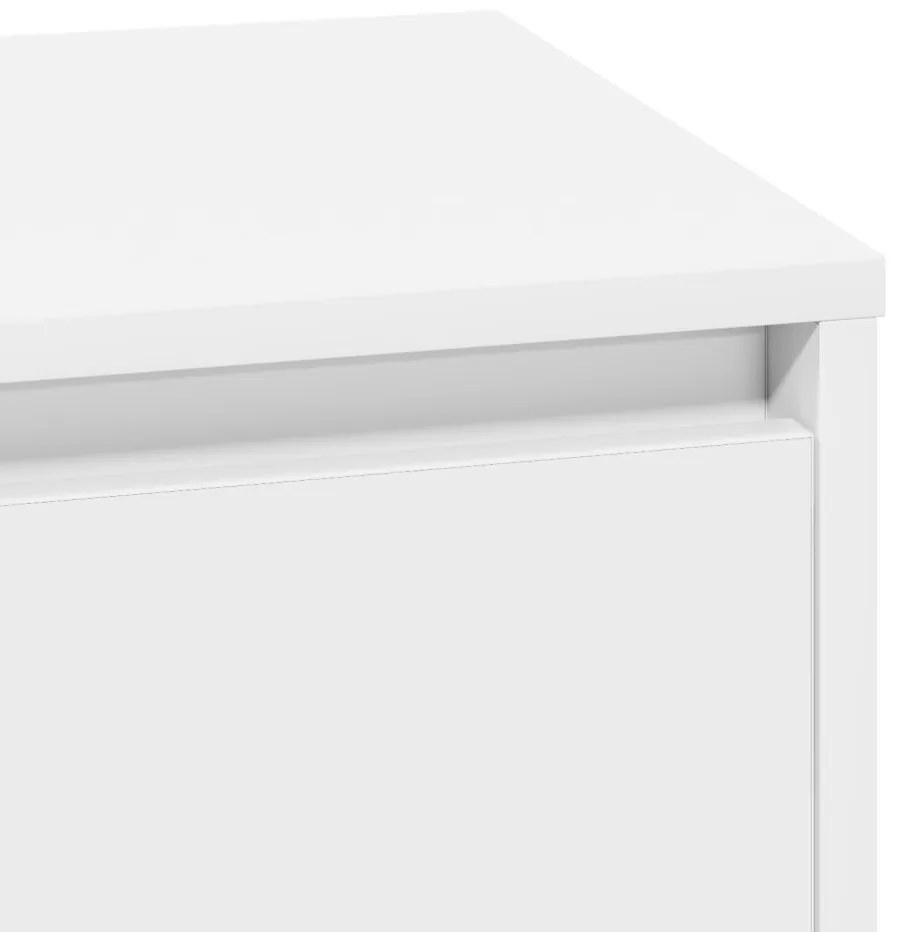 Éjjeli asztal LED világítással Fehér 39x34,5x50 cm
