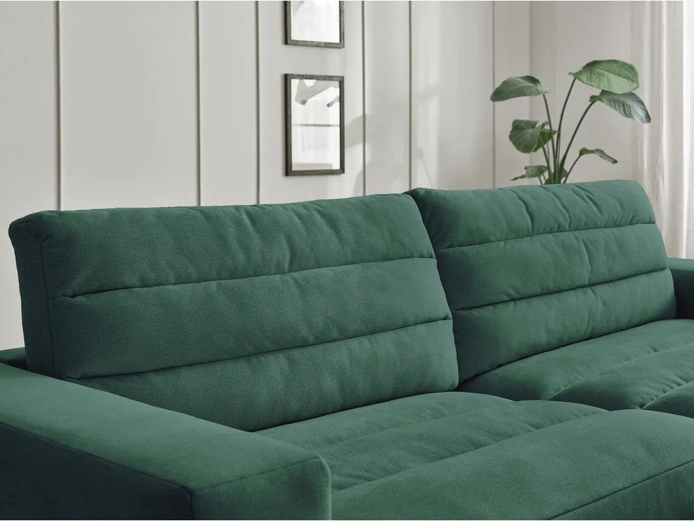 Zöld bársony kanapé 276 cm Sierra – Bobochic Paris