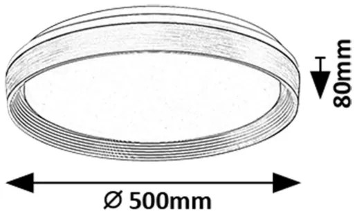 Rabalux 71308 - LED Dimmelhető mennyezeti lámpa LADAN LED/48W/230V 3000-6500K + távirányító