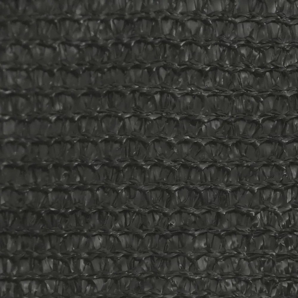 antracitszürke HDPE napvitorla 160 g/m² 3,5 x 3,5 x 4,9 m