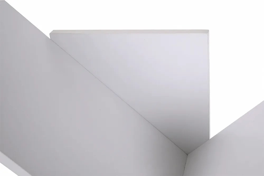 Könyvespolc, fehér, BAKI NEW TYP 2