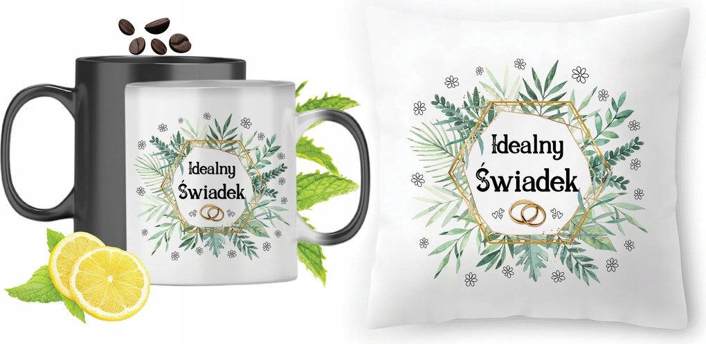 Tanúnak Varázsbögre fényképes nyomott mintás párna szett