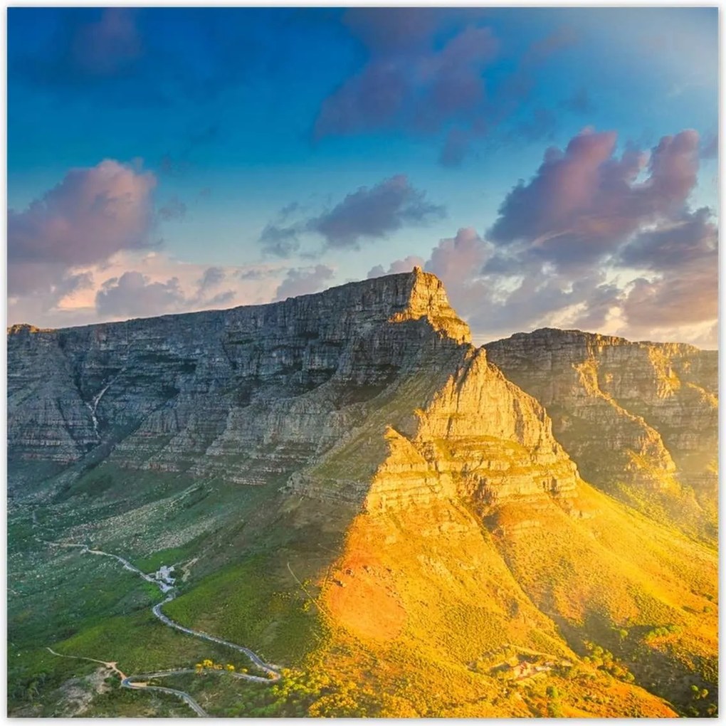 Poszterek 30x30 Naplemente Hegyek Kilátás