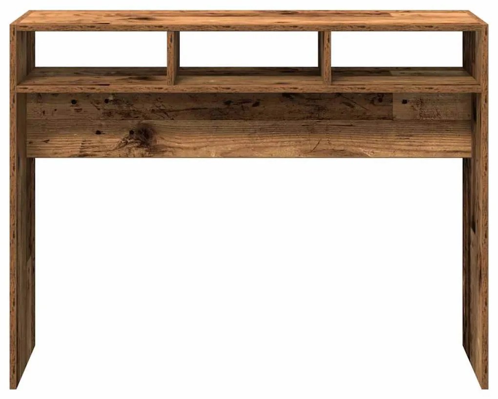 Konzolasztal régi fa 105x30x80 cm műszaki fa