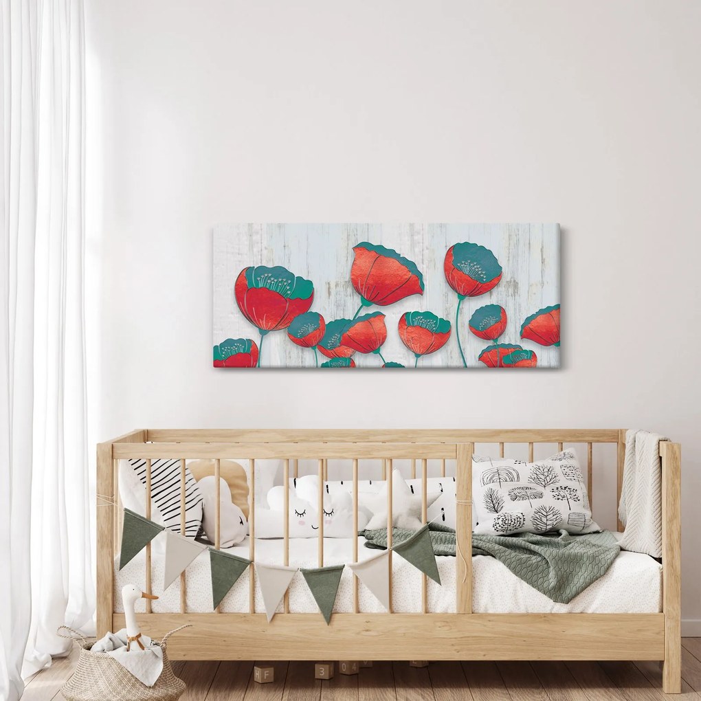Kép - Pipacsok - kerozin (120x50 cm)