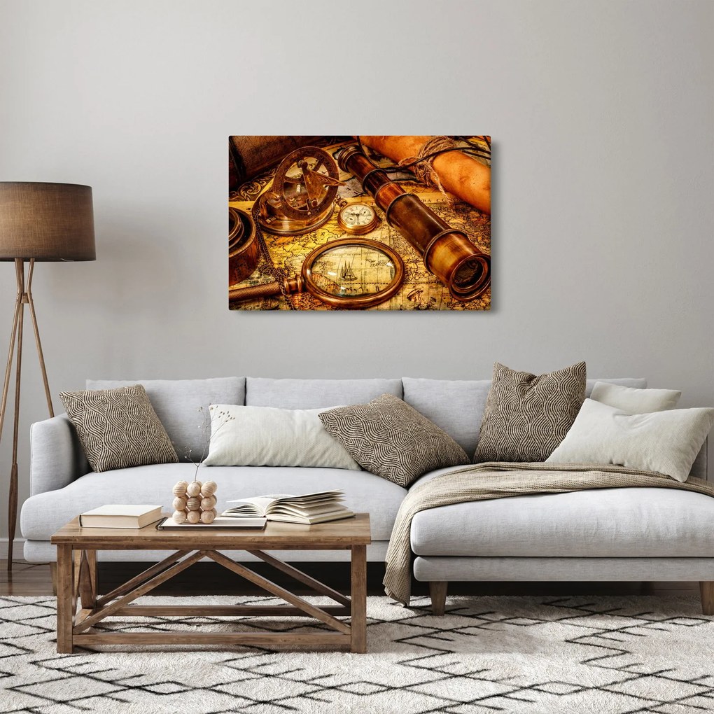 Kép - Tengerészek történelmi segédeszközei (90x60 cm)