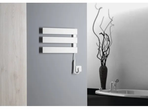 Aqualine - Elektromos törölközőszárító ELVIS 50W/230V 34,2 cm fehér jobb