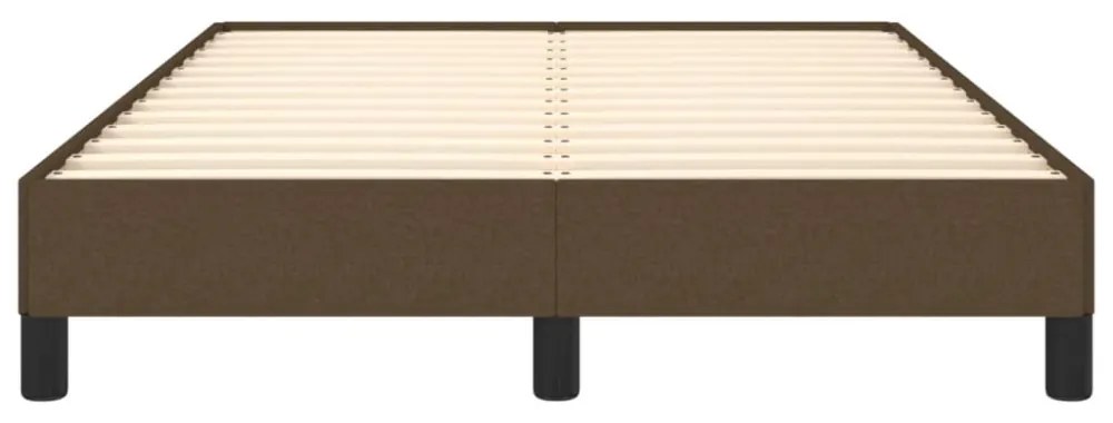 ágykeret matrac nélkül sötétbarna 120x190 cm szövet