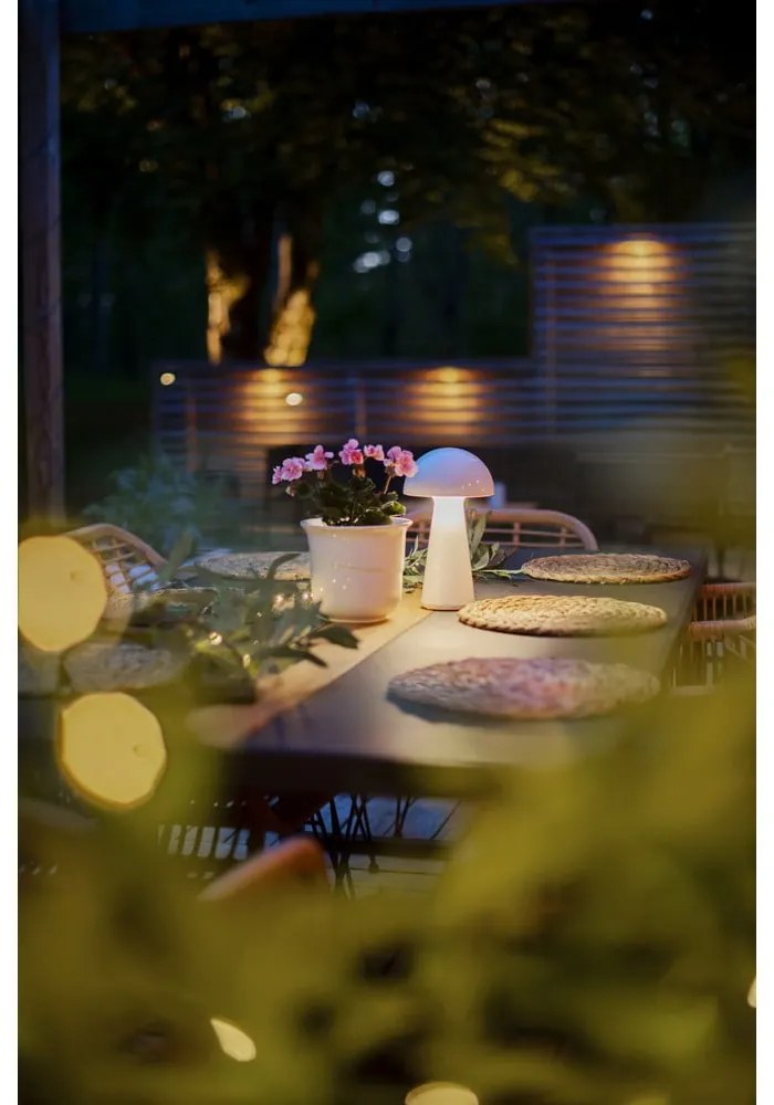 Fehér LED szabályozható asztali lámpa (magasság 28 cm) Mushroom – Star Trading