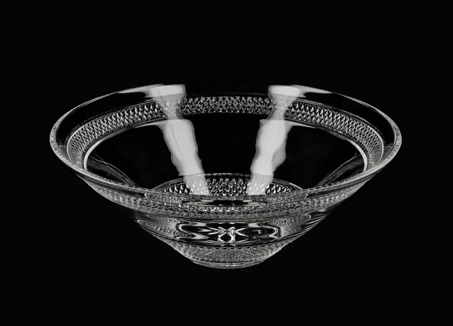 Saláta tálaló kristály átmérő 33.5 cm