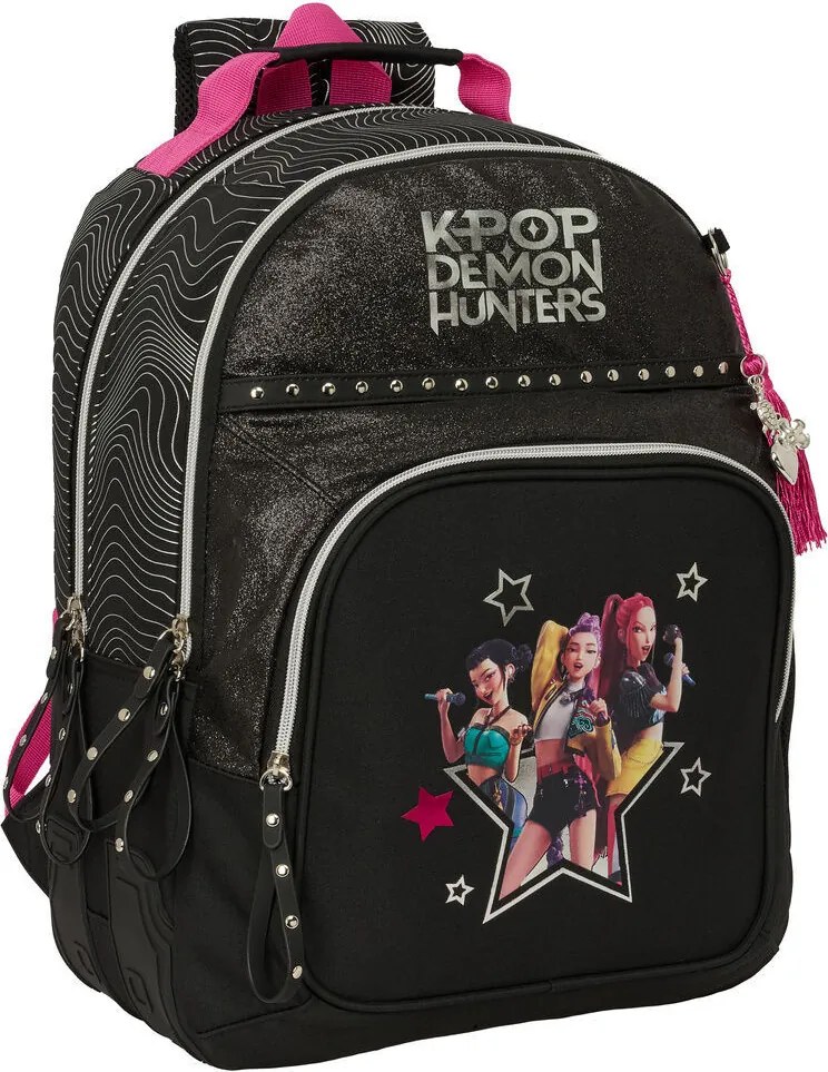 K-pop Démonvadászok Energy Black iskolatáska, táska 42 cm