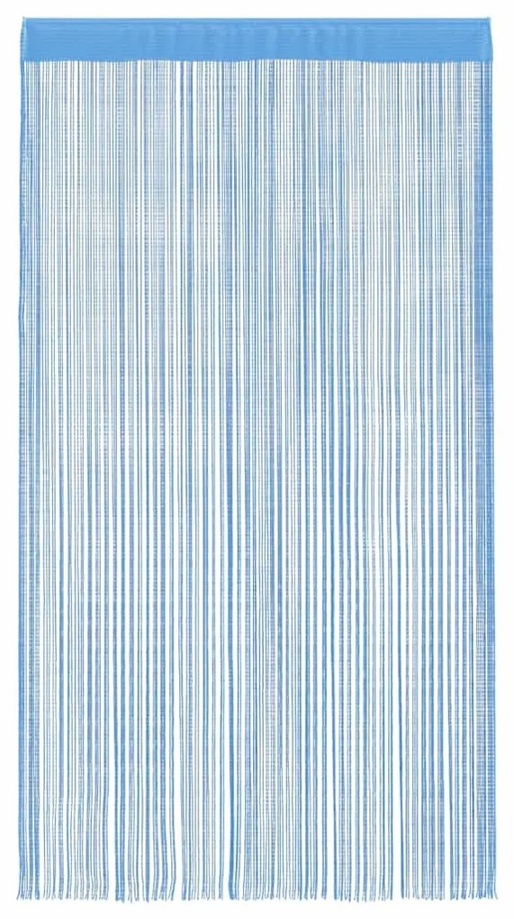 2 db világoskék zsinórfüggöny 100 x 250 cm