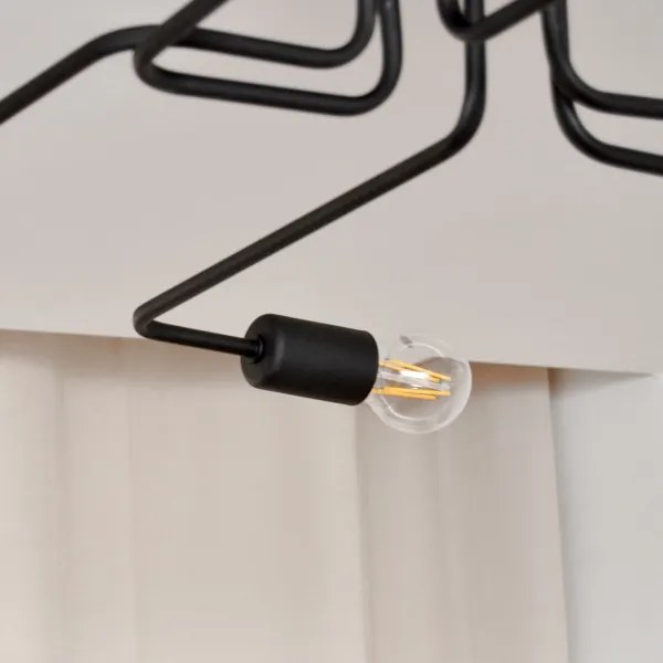 LED Felületre szerelhető csillár TUBE 6xE27/15W/230V