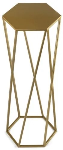 Virágállvány 70x24 cm arany színben