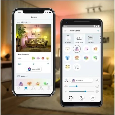 2 db-os készlet RGBW dimmelhető LED izzó A60 E27/9W/230V 2200–6500K Wi‑Fi + távirányító - WiZ
