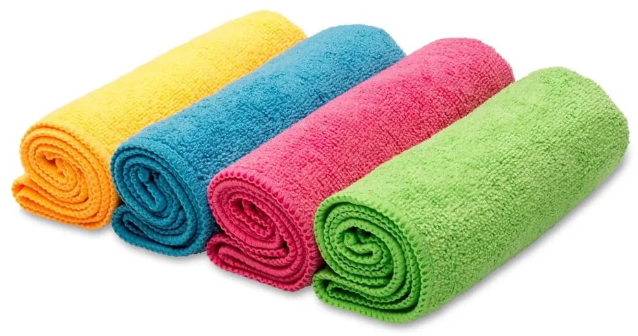 Mikroszálas törlőkendő szett 4 db-os 30x30 cm Colors - Vileda