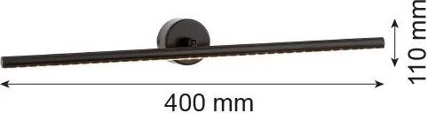 ARGON 8594 MIRIAM Modern Képvilágító lámpa Fekete LED IP20