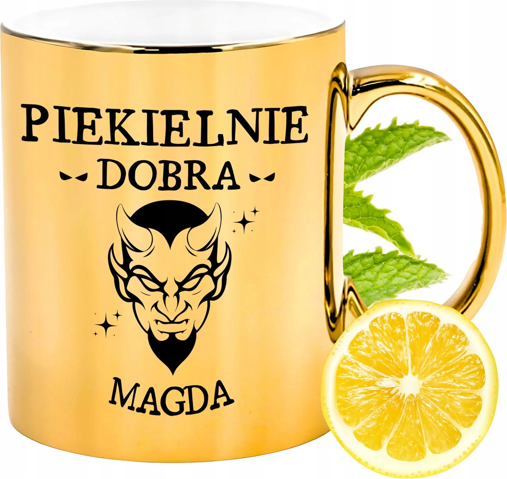 Prémium Arany Csillogó Bögre Magdinak Ajándék Nyomtatott Fotóval