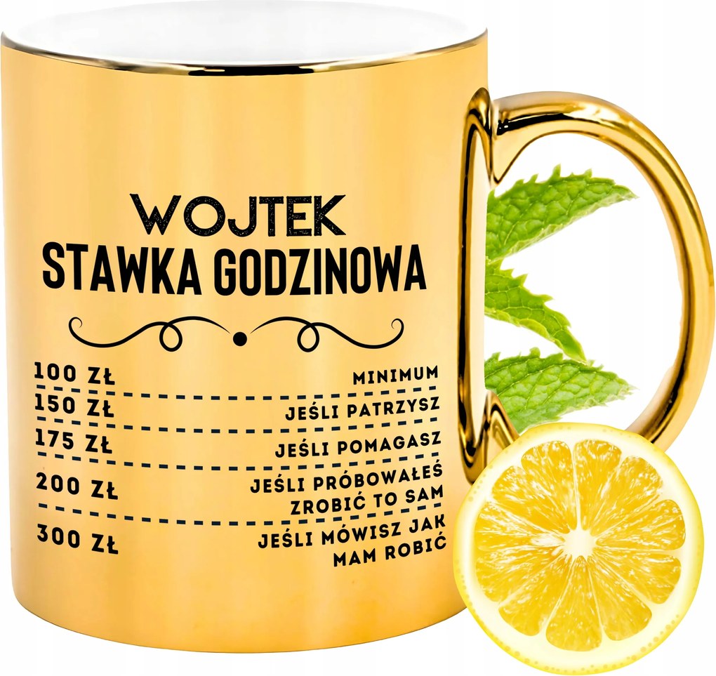 Prémium Arany Csillogó Bögre Katica Ajándék Nyomtatott Fotóval