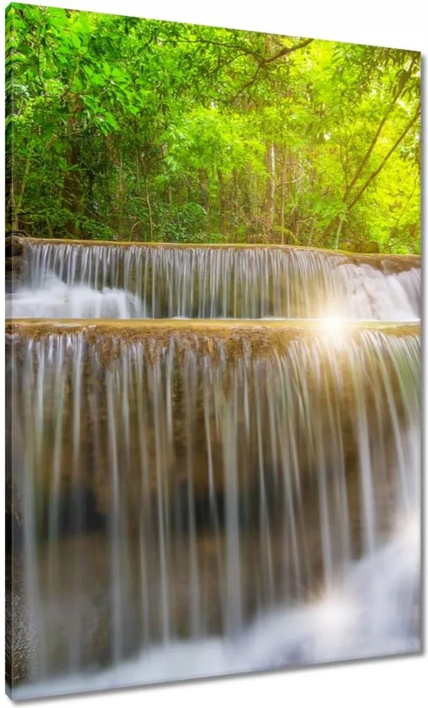 Vászonkép 70x100 Ázsiai tájkép Vízesés