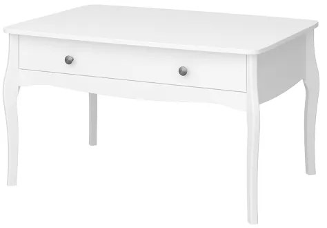 Kisasztal BAROQUE 55x96,5 cm fehér