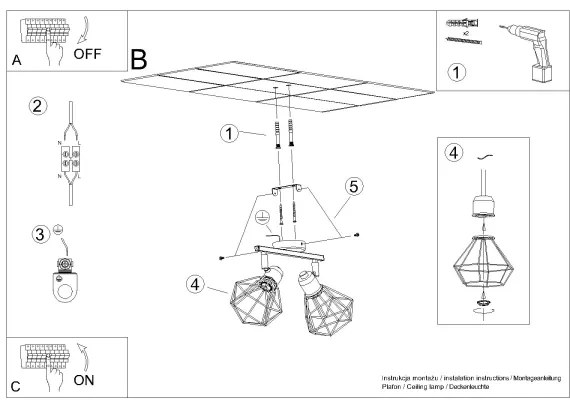 Sollux SL.1103 - Spotlámpa ARTEMIS 2xE14/40W/230V fehér
