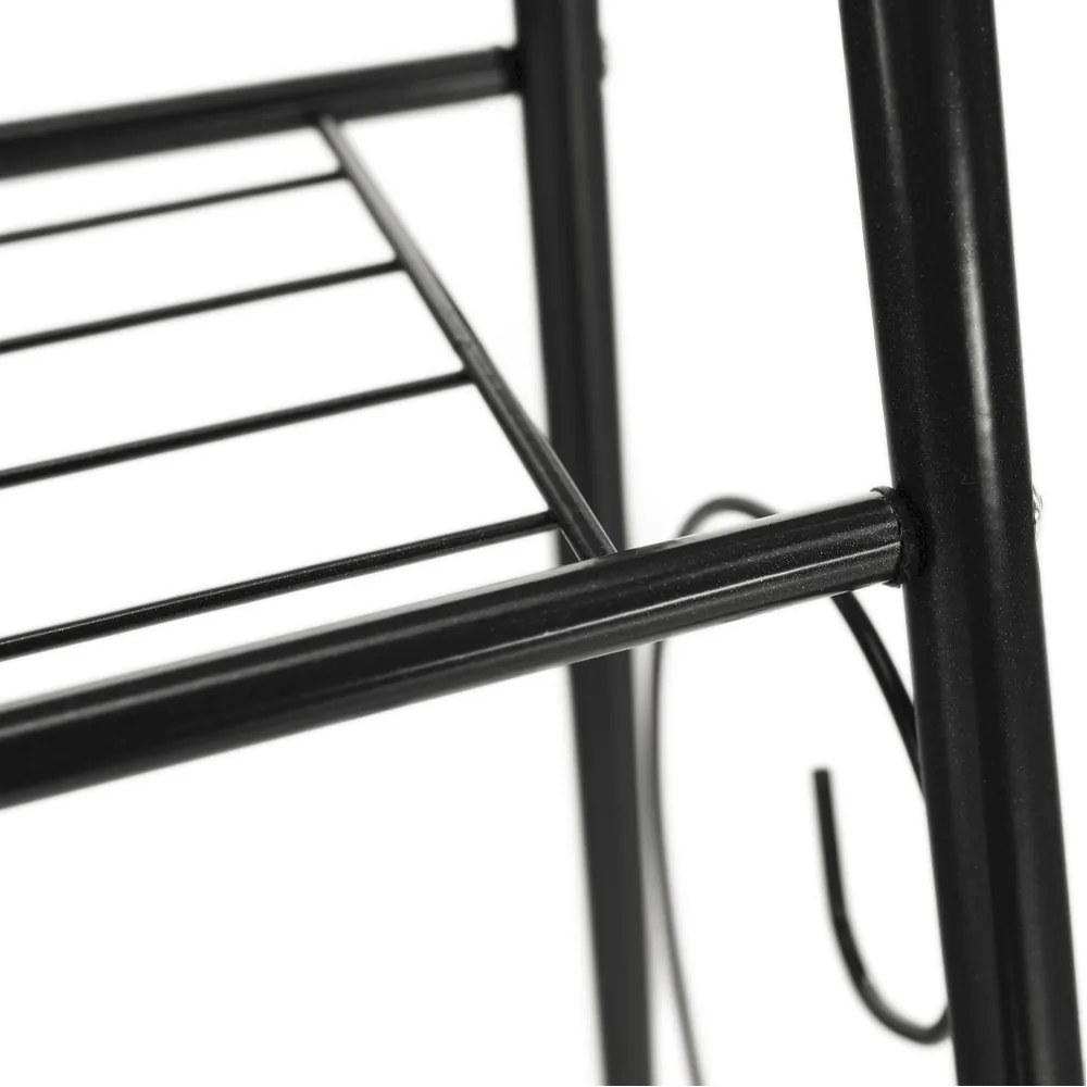 Veruma fém állvány, sötétszürke