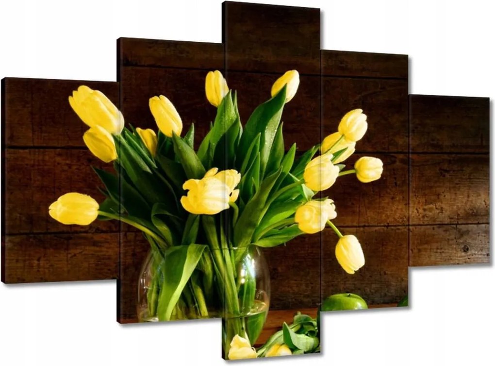 Vászonkép 150x105 Sárga tulipánok