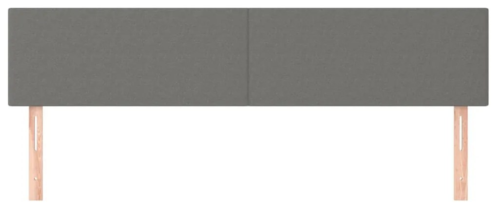 2 db sötétszürke szövet fejtámla 90x5x78/88 cm