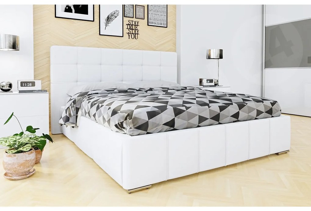 Franciaágy 180 cm Kendrick (öko-bőr Soft 017). 1058291