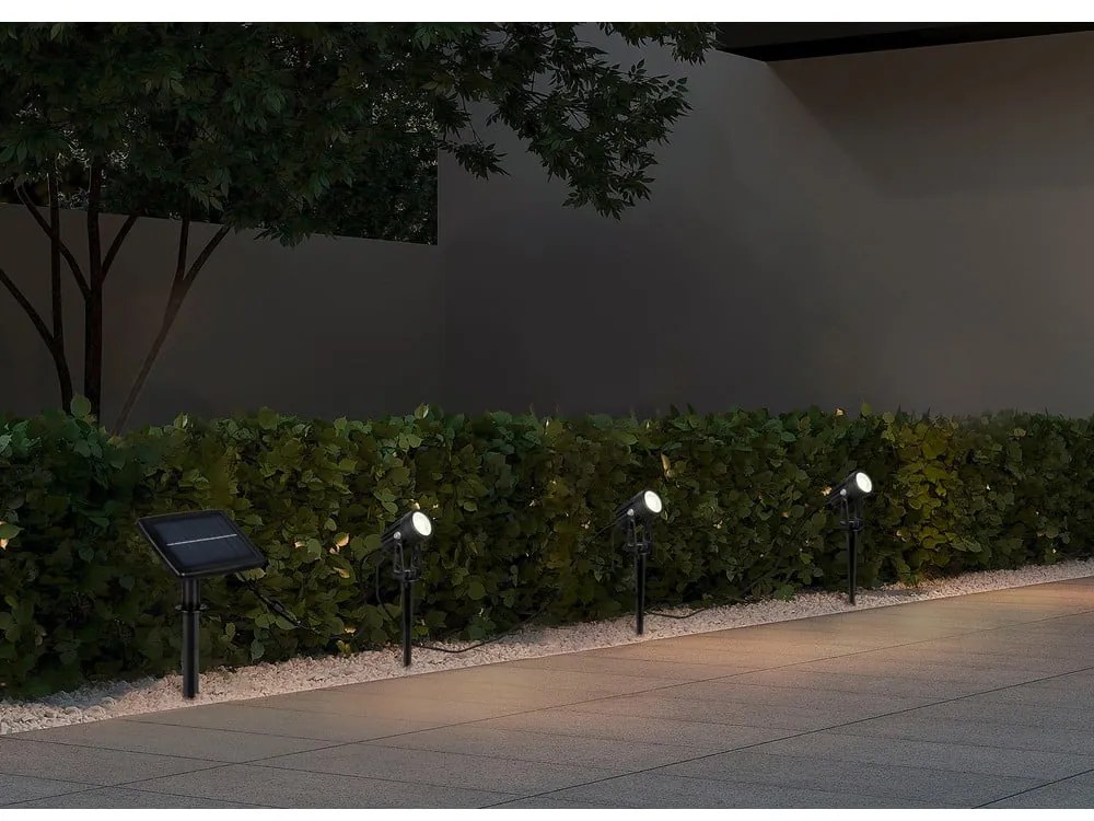 Napelemes LED talajba szúrható kültéri lámpa Obidos – Reality