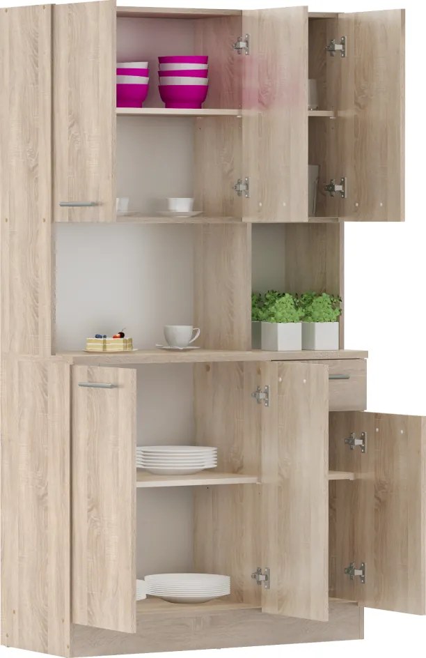 Hatajtós szekrény, sonoma tölgy, PELION NEW