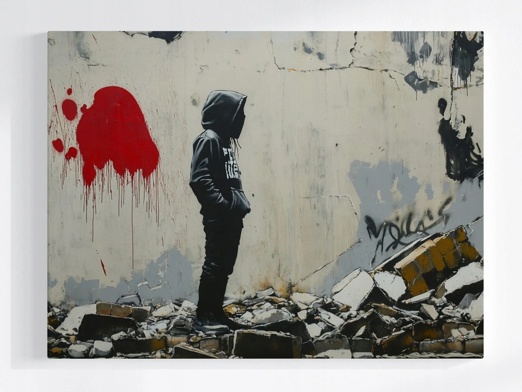 Poszter Street Art Urban Style Graffiti Magány 80x60