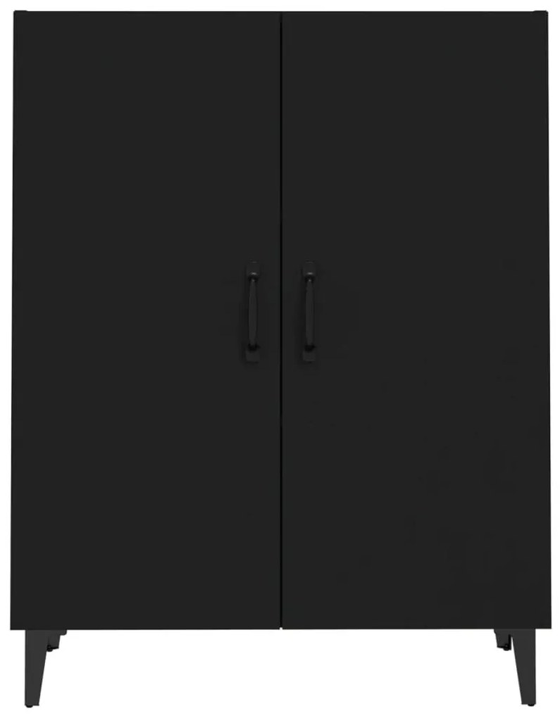 fekete szerelt fa tálalószekrény 70 x 34 x 90 cm