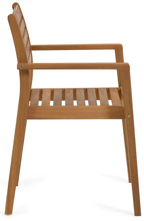 Natúr színű tömörfa kerti szék Hanzel – Kave Home