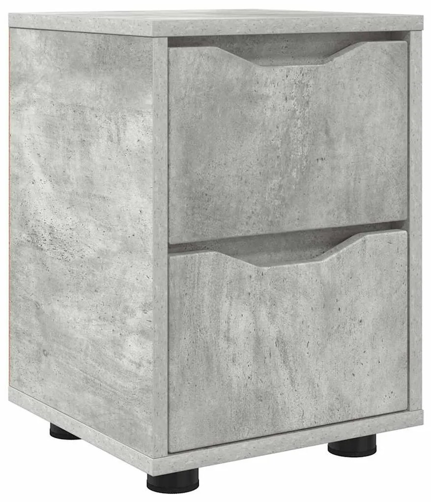 Éjjeli asztal fiókkal Beton Szürke 30,5 x 30 x 43 cm Faanyag