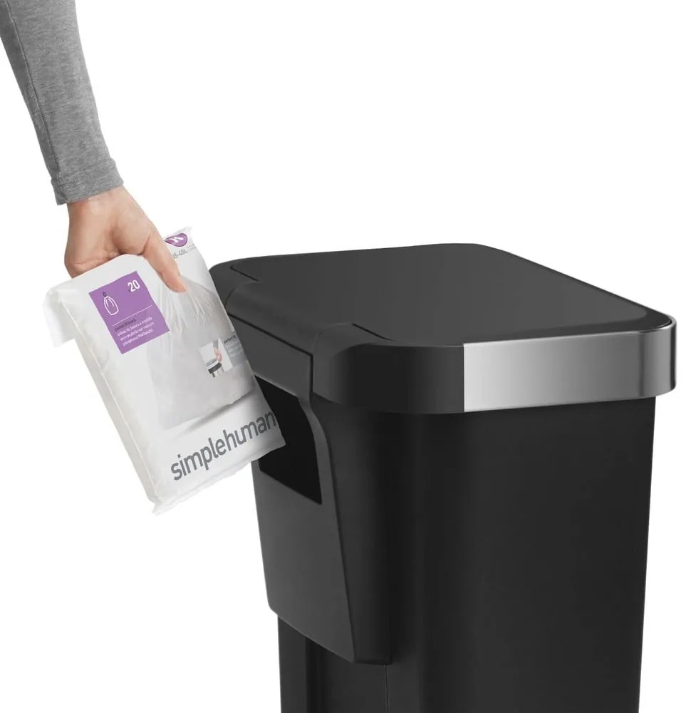 Pedálos műanyag szemetes 45 l - simplehuman